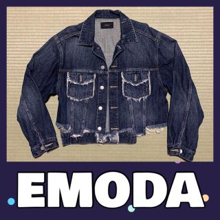 美品 EMODA ダメージGジャン