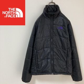 ザノースフェイス(THE NORTH FACE)の美品☆ ノースフェイス キルティングジャケット 花柄 ブラック レディースM(ブルゾン)