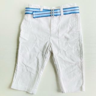 ポロラルフローレン(POLO RALPH LAUREN)の【値下げ】ポロ　ラルフローレン　白パンツ　ベルト付き　Ralph Lauren(パンツ)