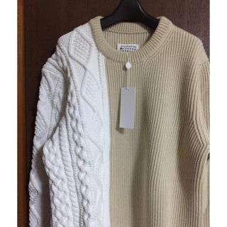 L新品 メゾン マルジェラ 再構築 アラン ニット ドッキング セーター