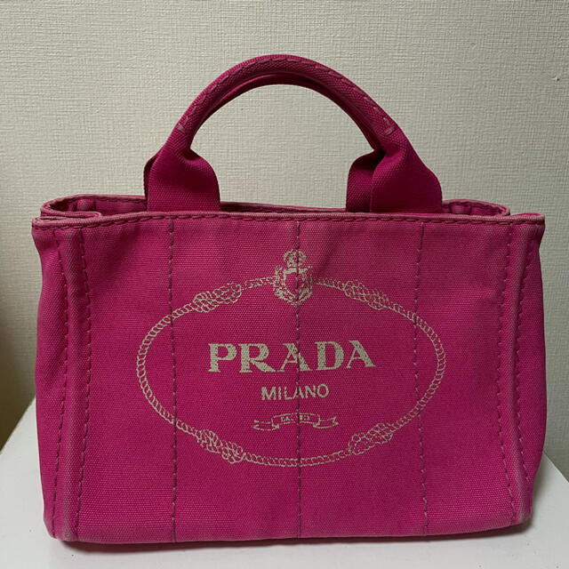 PRADA カナパ　フューシャピンク　♡ʕ•ᴥ•ʔ♡ミニトート