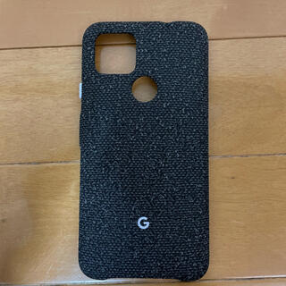 グーグルピクセル(Google Pixel)のGoogle Pixel 4a5g用　ファブリックケース　ブラック(Androidケース)