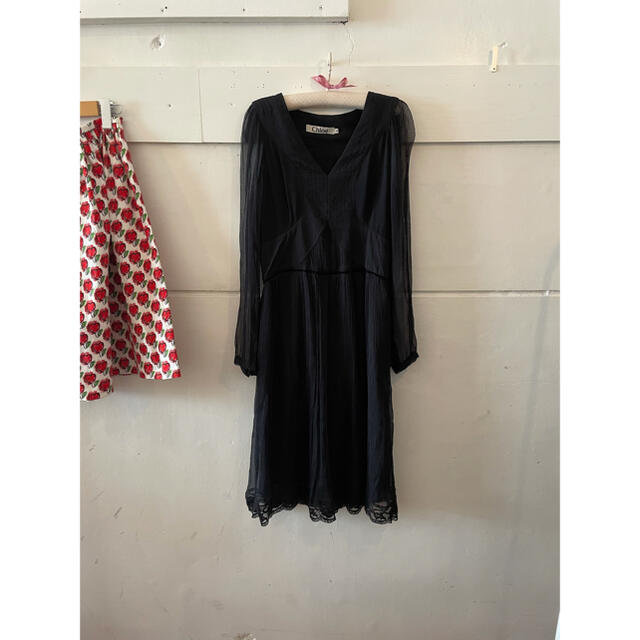 お値下げ????Chloé black lace onepiece.