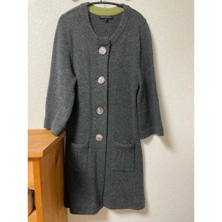 ローラアシュレイ(LAURA ASHLEY)のローラアシュレイ　ノーカラーコート(ロングコート)