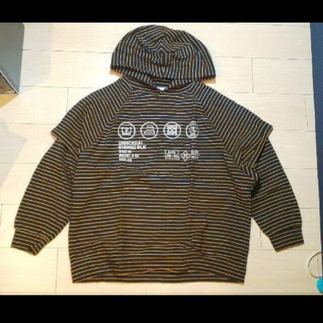 SHAREEF(シャリーフ)の未使用 SHAREEF RIPPLE BORDER LAYERED HOODIE メンズのトップス(パーカー)の商品写真