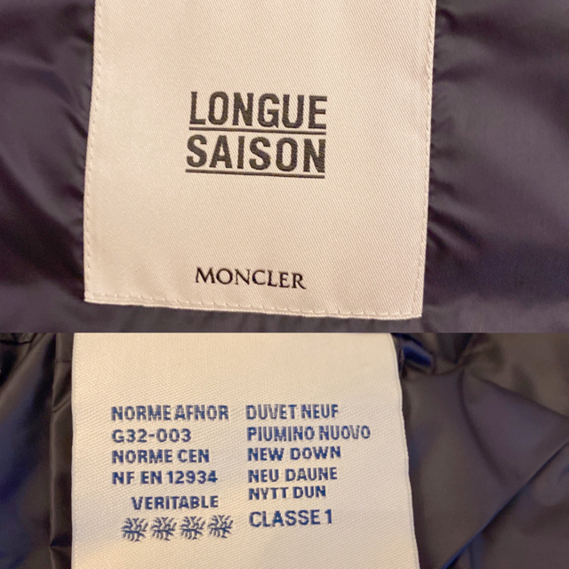 MONCLER(モンクレール)の⭐︎美品⭐︎MONCLER LINE ダウンベスト 0 ダークネイビー タグあり レディースのジャケット/アウター(ダウンベスト)の商品写真