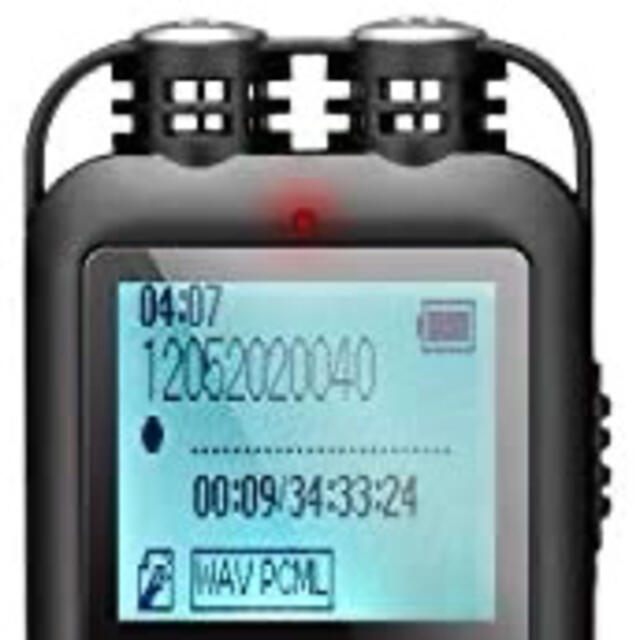 録音機 ボイスレコーダー ICレコーダー 集音器 16GB 小型 超薄 超軽量 スマホ/家電/カメラのオーディオ機器(その他)の商品写真