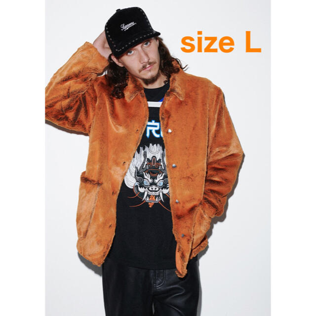 Supreme 2-Tone Faux Fur Shop Coat M