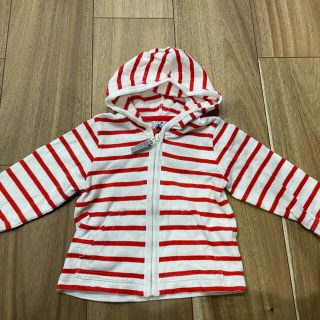 プチバトー(PETIT BATEAU)のプチバトー  パーカー　ボーダー　size74(トレーナー)