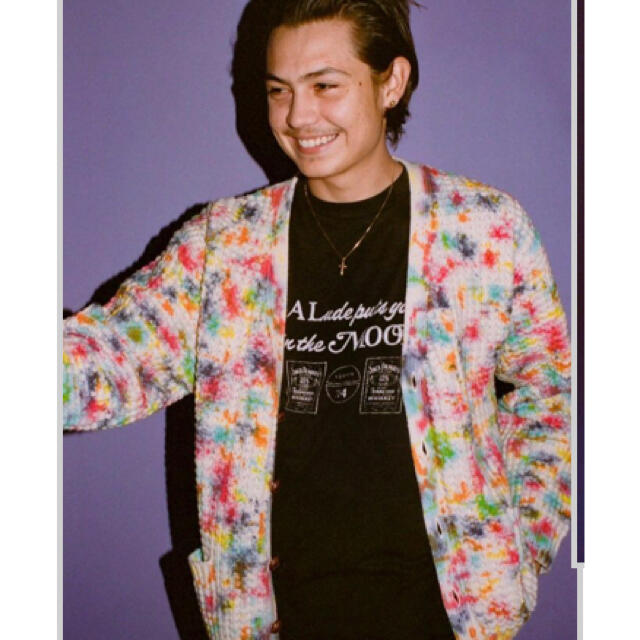 Supreme Waffle Knit Cardigan Tie Dye