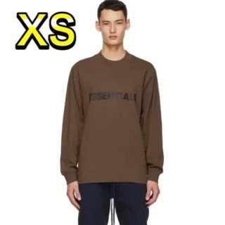 フィアオブゴッド(FEAR OF GOD)のFOG Essentials エッセンシャルズ ロンＴ　ブラウン XS(Tシャツ/カットソー(七分/長袖))