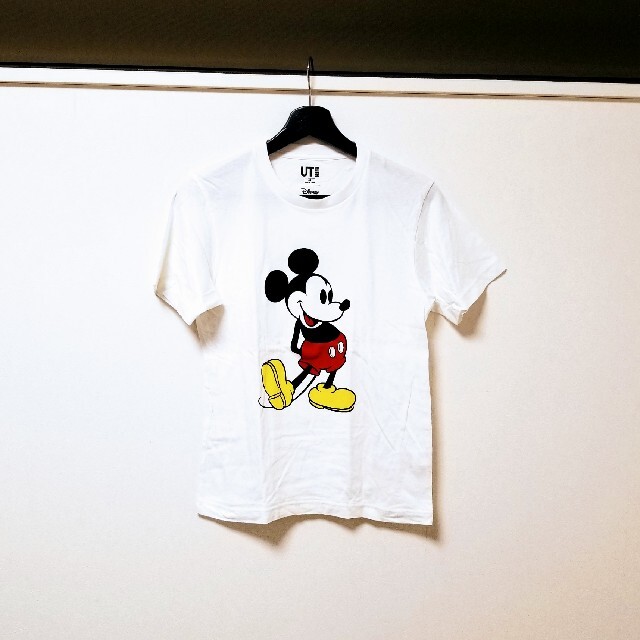 UNIQLO(ユニクロ)のUNIQLO ディズニー ミッキー Tシャツ 白 XS◆DISNEY ユニクロ メンズのトップス(Tシャツ/カットソー(半袖/袖なし))の商品写真