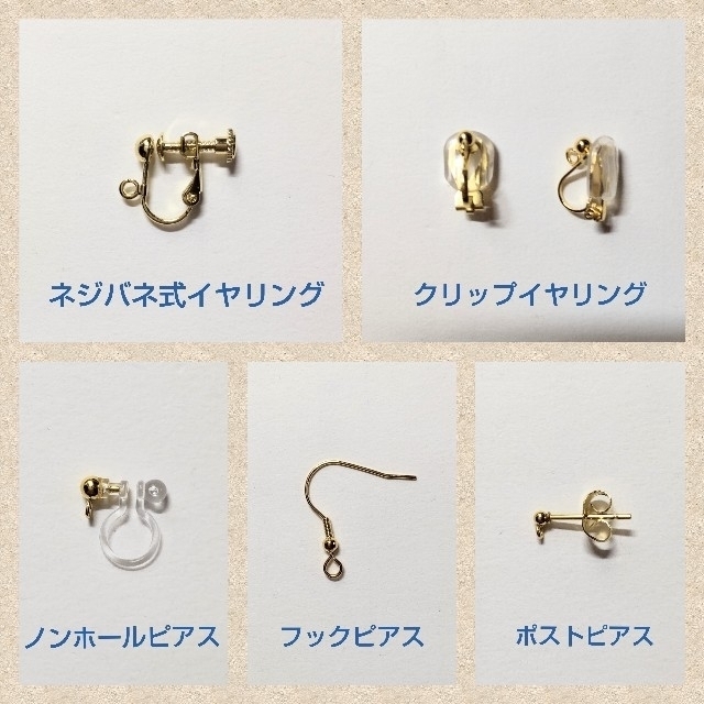 【No.020】環結びピアス　クリスマスリースモチーフ ハンドメイドのアクセサリー(ピアス)の商品写真