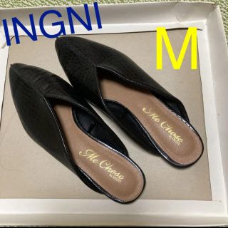 イング(INGNI)の【美品】パンプス　サンダル　フラットシューズ　クロコ　イング(ハイヒール/パンプス)