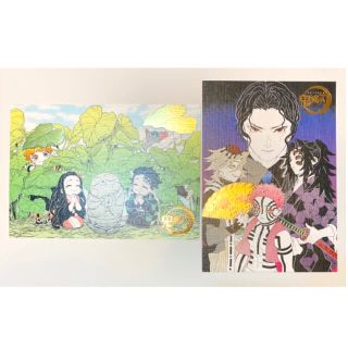 鬼滅の刃　原画展　箔押しイラストカード　2枚(キャラクターグッズ)