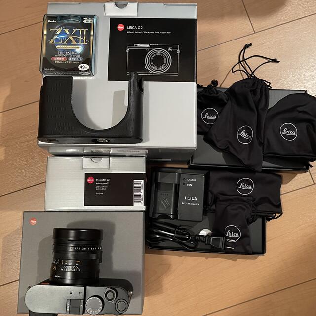 低価格 Leica Q2 使用少 ライカQ2用レザープロテクター ZXIIプロテクター コンパクトデジタルカメラ
