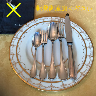 マイセン(MEISSEN)の☆御専用 クリストフル／アルビ 純銀 ディナー＆デザート ５本セット(食器)