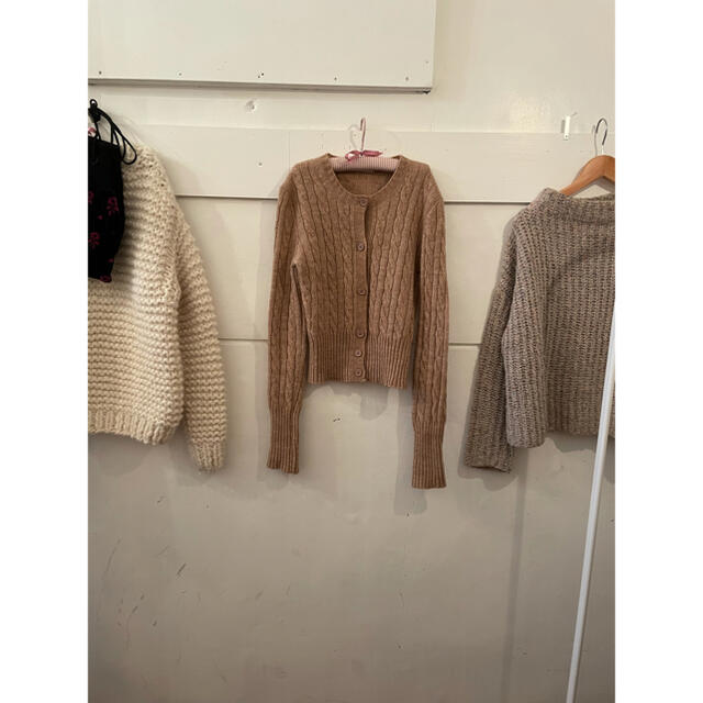 PRADA(プラダ)の最終価格🐫PRADA cable knit cardigan. レディースのトップス(カーディガン)の商品写真