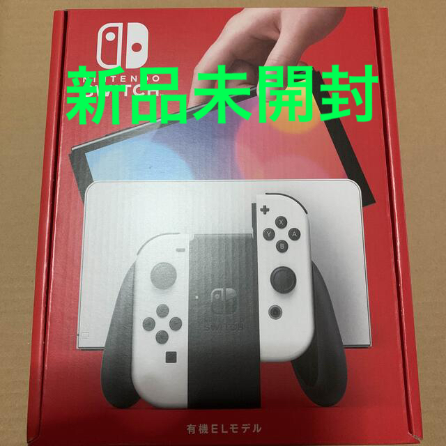 Nintendo Switch(ニンテンドースイッチ)の【新品未使用】Nintendo Switch (有機ELモデル) ホワイト エンタメ/ホビーのゲームソフト/ゲーム機本体(家庭用ゲーム機本体)の商品写真