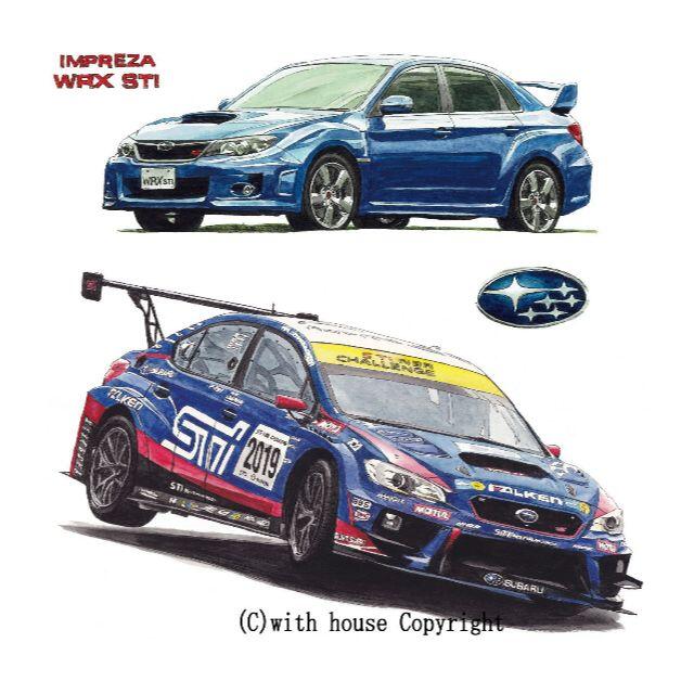 NC-1017インプレッサWRX/NBR24限定版画サイン額装作家平右ヱ門 1