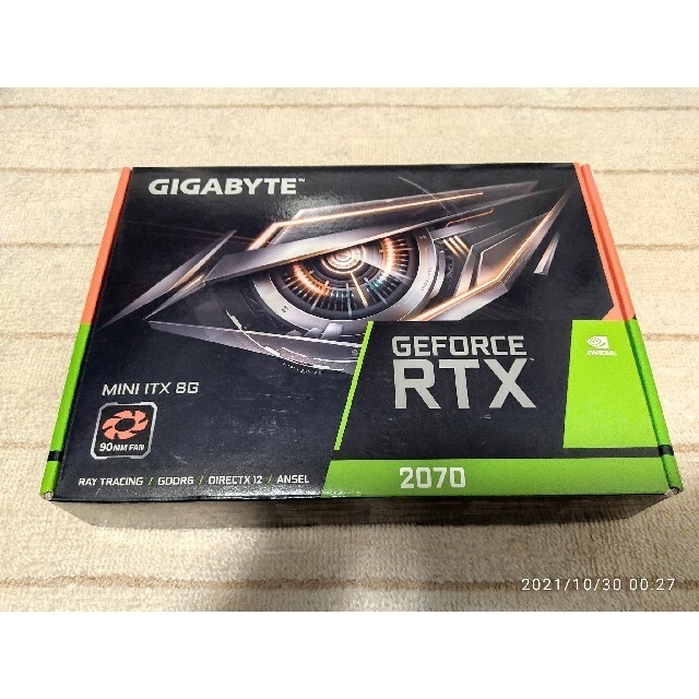 GIGABYTE RTX2070  MINI ITX 8G （11/5まで出品）PC/タブレット