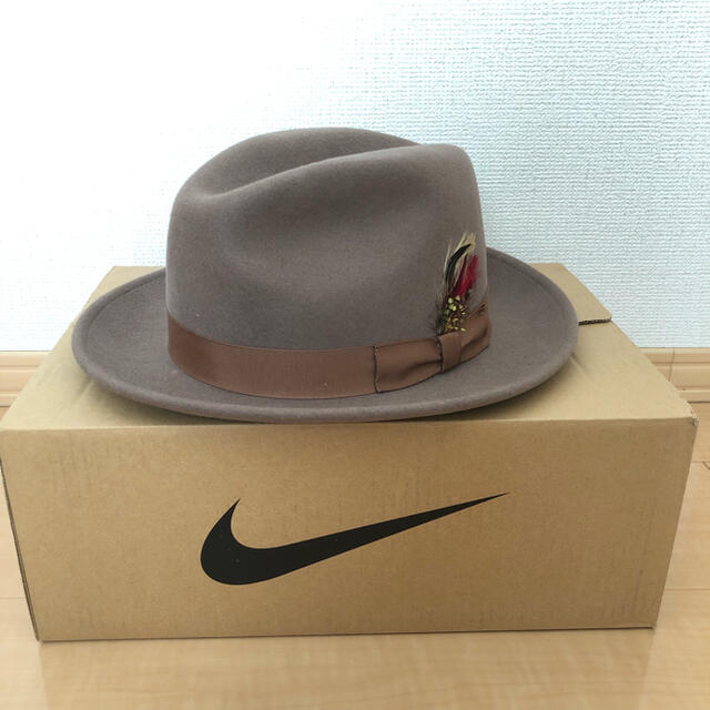 NEW YORK HAT(ニューヨークハット)のNewYorkHat 5319 フェルト中折れハット XL アーモンド メンズの帽子(ハット)の商品写真