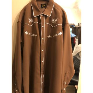 【ほぼ新品】NEEDLES 19ss カウボーイシャツ ニードルズ ブラウン