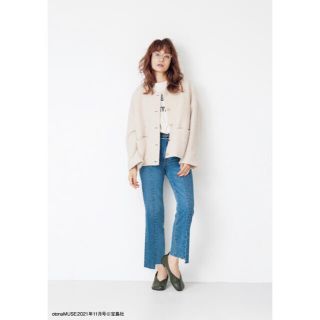 Mila Owen - 21aw完売品✨Mila Owenノーカラーコクーン金釦ブレザーの