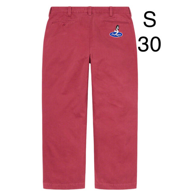 Supreme Pin Up Chino Pant "Cardinal"