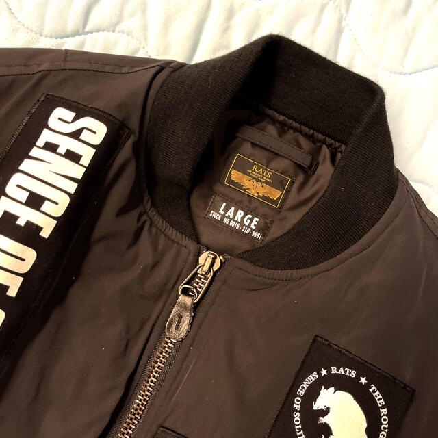 RATS(ラッツ)のRATS　MA-1 "PATCH"   キムタク着用　Lサイズ メンズのジャケット/アウター(フライトジャケット)の商品写真