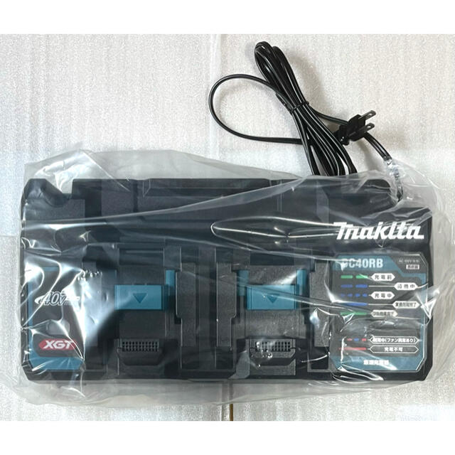 マキタ 40Vmax用 2口急速充電器 DC40RB 純正（USB端子付） - 工具 ...