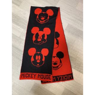 ディズニー(Disney)のMICKEY MOUSE★マフラー★レッド★ブラック(マフラー/ショール)