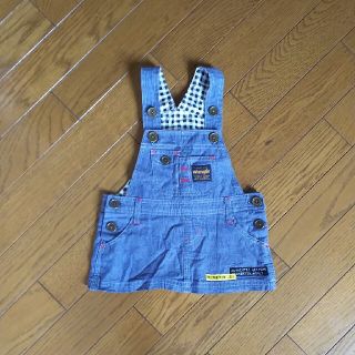 ラングラー(Wrangler)のWrangler 女児 ｼﾞｬﾝｽｶ ﾃﾞﾆﾑ 80㎝(ワンピース)