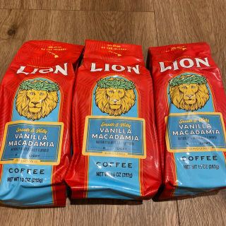 ライオン(LION)のハワイライオンコーヒーバニラマカダミア283g入り3個(コーヒー)