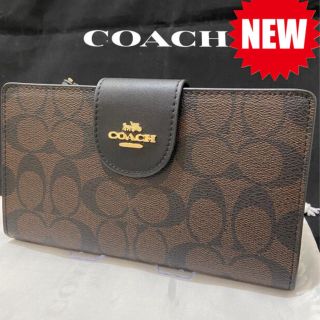 コーチ(COACH)のプレゼントにも❤️コーチ 2021新作 二つ折長財布 スマホポーチ×ストラップ付(財布)