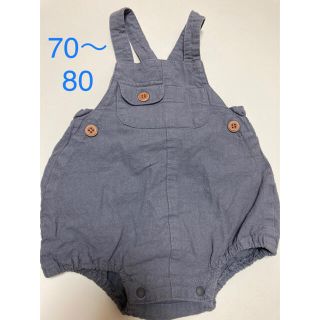 エフオーキッズ(F.O.KIDS)のアプレレクール　ベビー　サロペット　70〜80 ブルーグレー(カバーオール)