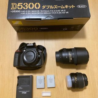 ニコン(Nikon)のNikon D5300 ダブルズームキット BLACK ※訳あり(デジタル一眼)