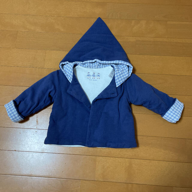 PETIT BATEAU(プチバトー)の中綿アウター キッズ/ベビー/マタニティのベビー服(~85cm)(ジャケット/コート)の商品写真