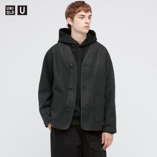 ユニクロ(UNIQLO)のUNIQLO U フリースカーディガン XL(カーディガン)