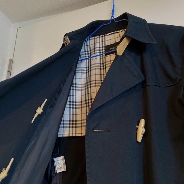 BURBERRY BLACK LABEL(バーバリーブラックレーベル)の【こじろ様専用】バーバリーブラックレーベル　チェスターコート（M、ネイビー） メンズのジャケット/アウター(チェスターコート)の商品写真