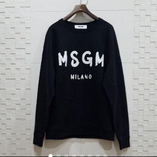 エムエスジイエム(MSGM)の限定値下げ【美品！】MSGM スウェット ブラック(ニット/セーター)