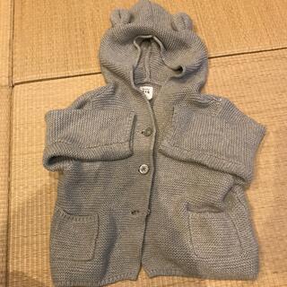 ベビーギャップ(babyGAP)のbaby GAPのクマさんニット　70サイズ(カーディガン/ボレロ)