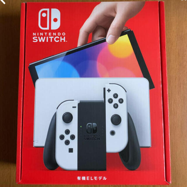 Nintendo Switch(ニンテンドースイッチ)のNintendo Switch(有機ELモデル) ホワイト エンタメ/ホビーのゲームソフト/ゲーム機本体(家庭用ゲーム機本体)の商品写真