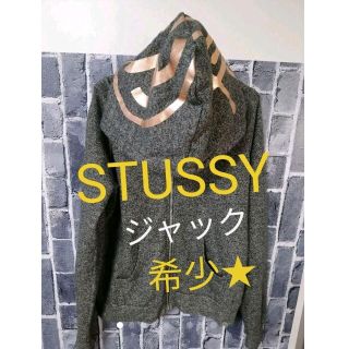 ステューシー(STUSSY)の希少stussy★ゴールド系ストックロゴ&シャネルロゴ入りパーカー★ジャック★S(パーカー)