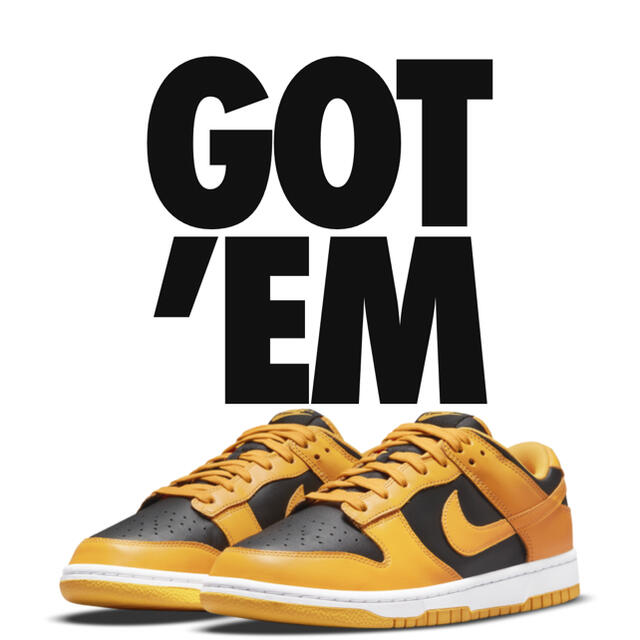 Nike dunk low championship goldenrod