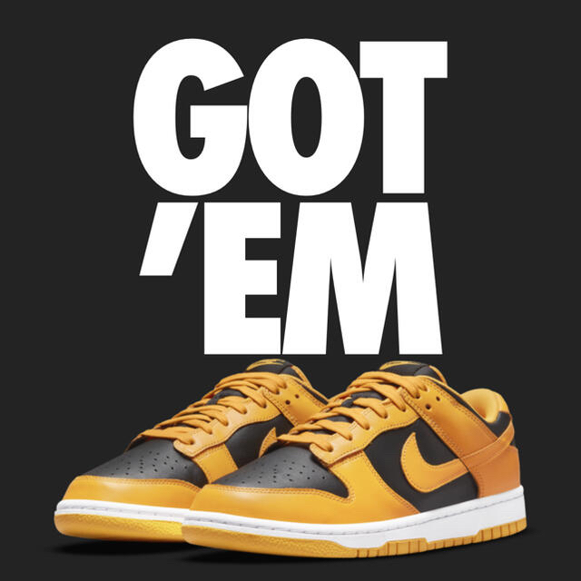 NIKE DUNK LOW championship goldenrod