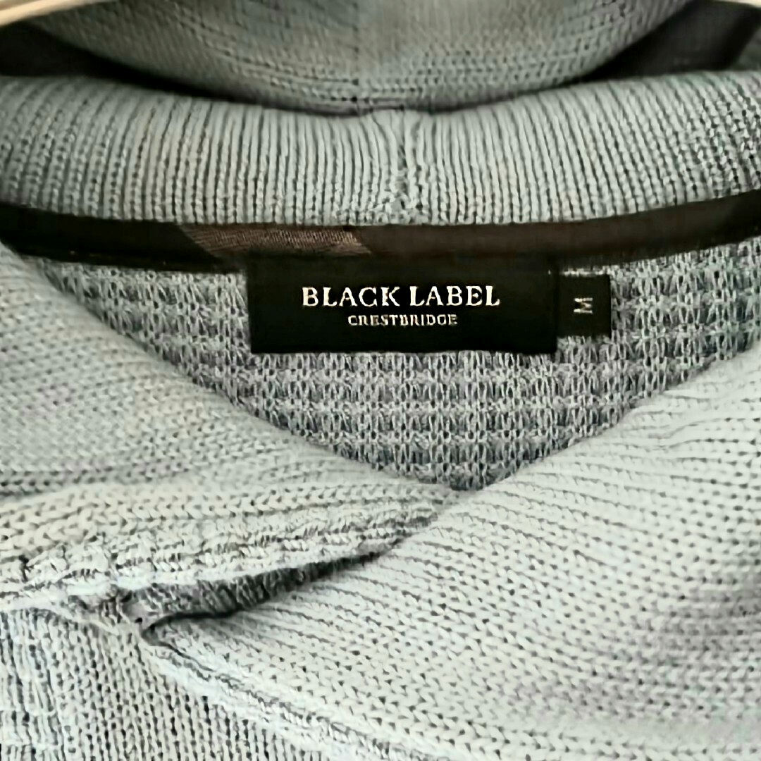 BURBERRY BLACK LABEL(バーバリーブラックレーベル)のBLACK LABEL テクスチャーミックスプルオーバーパーカー メンズのトップス(ニット/セーター)の商品写真