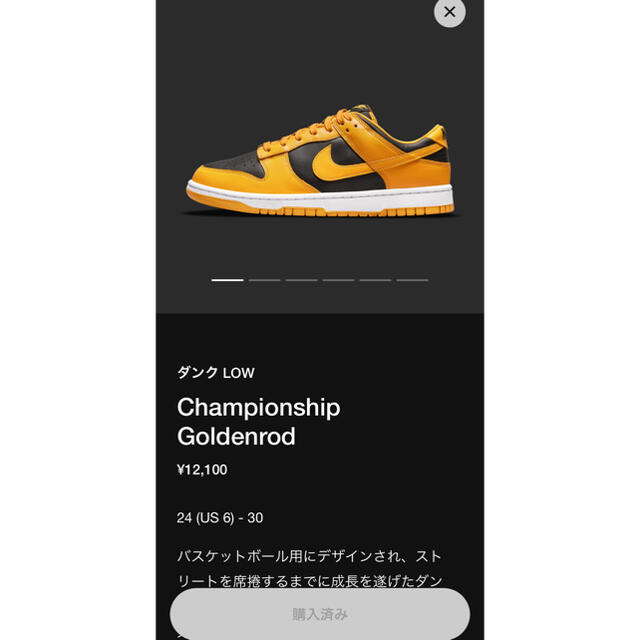 Nike Dunk Low "Championship Goldenrod"