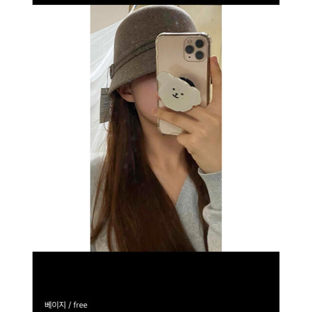 dholic(ディーホリック)の【予約商品】《3カラー》ウール　バケハ　ベルト　クローシュハット　韓国　冬服 レディースの帽子(ハンチング/ベレー帽)の商品写真