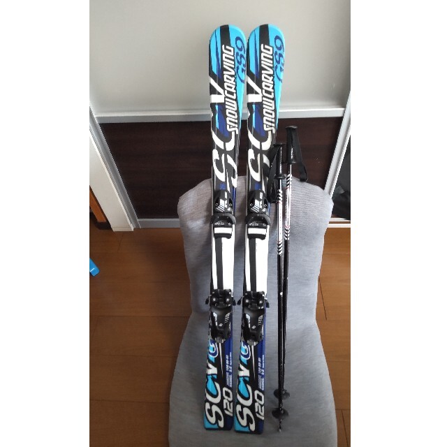 値下げしました　子供用スキー ストック　120cm ホットワックス済み スポーツ/アウトドアのスキー(板)の商品写真